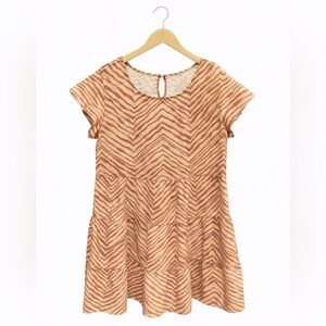 NINE WEST Mini Dress NWT | Women Medium| Tan Orange.  Brand New ~ No Tags.